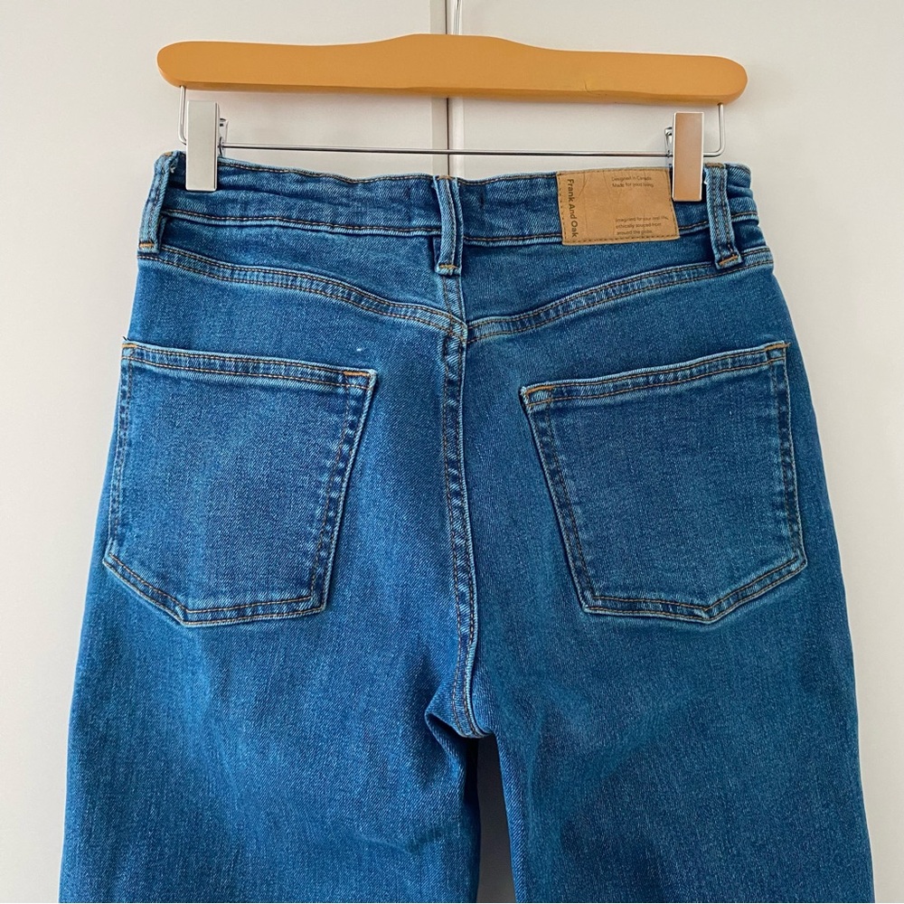 Frank & Oak Blue Straight Leg Jeans